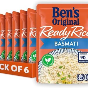 BEN'S ORIGINAL Ready Rice Basmati Rice, Easy Side Dish, 8.5 oz Pouch (Pack of 6)