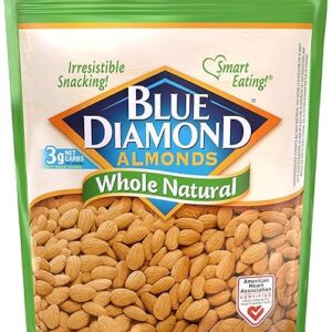 Blue Diamond Almonds Whole Natural Raw Snack Nuts, 40 Oz Resealable Bag (Pack of 1)