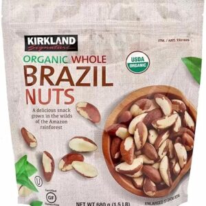 Kirkland Signature Organic Brazil Nuts, 1.5LB (Pack of 2,Total = 3LB) by Mialo Trusted Traders