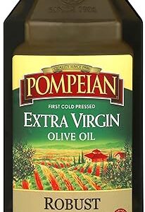 Pompeian Robust Extra Virgin Olive Oil, Contains Polyphenols, First Cold Pressed, 68 Fl Oz