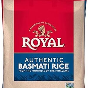Royal - Naturally Aged Authentic Long Grain Indian White Basmati Rice - 15 lbs